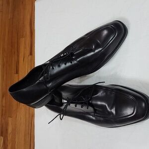 Kenneth Cole NY Techni-Cole Mens Dress Shoes Black Leather Laces Sz 13M EUC